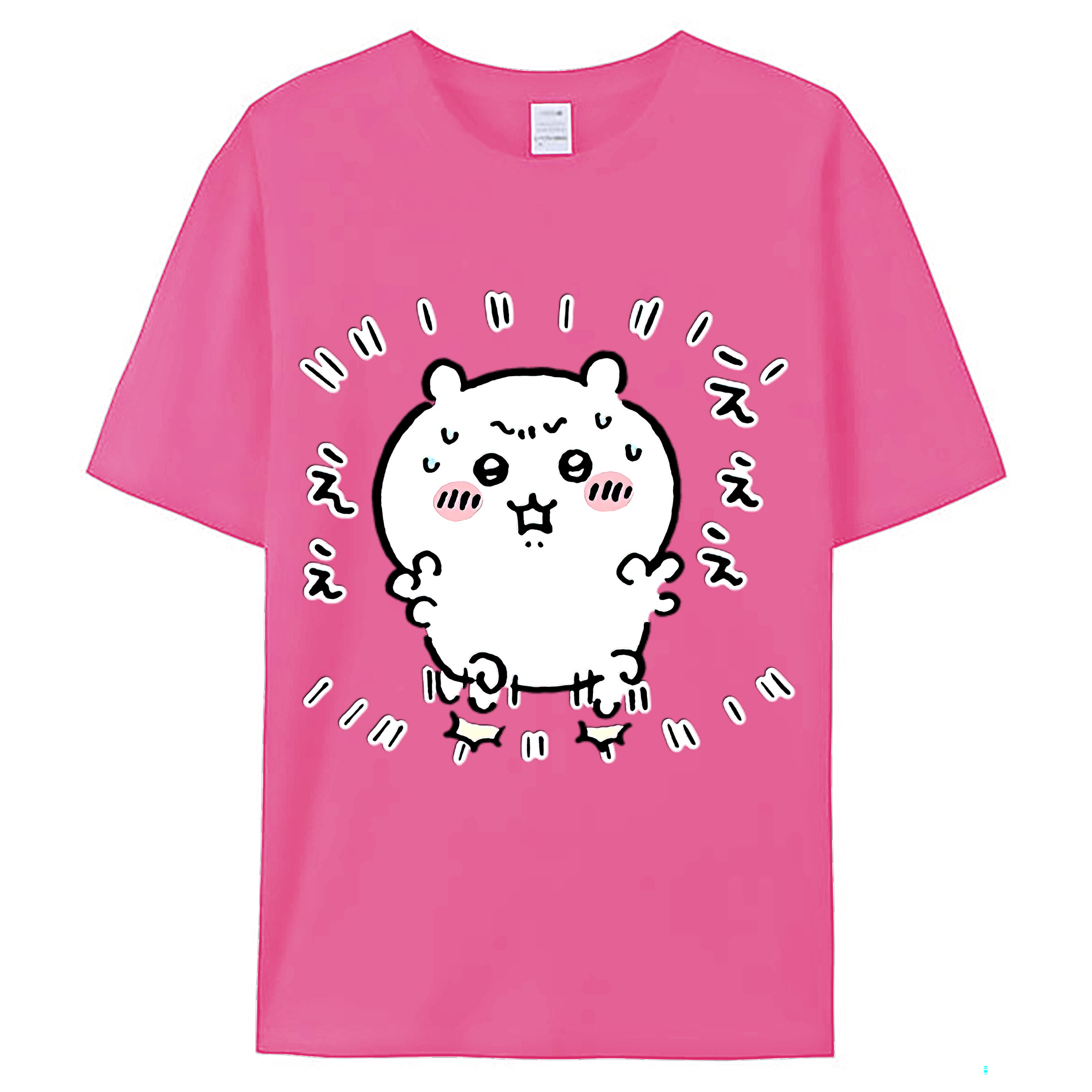 （画像用） ちいかわ ちいかわ Chii-kawa chiikawa レディースカジュアルプリントTシャツ（綿100％）